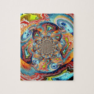 Tout le puzzle de fractale de défi