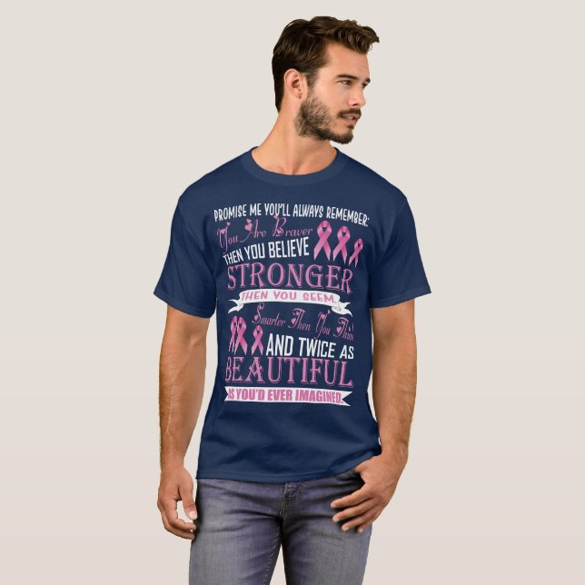 Tout le T-shirt de matière de cancers (Devant entier)