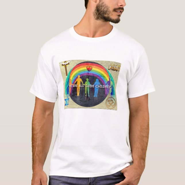 Tout le T-shirt de qualité d'enfants de dieux (Devant)