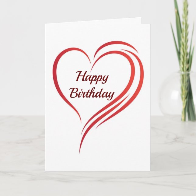 **TOUT MON AMOUR** SUR VOTRE CARTE D'ANNIVERSAIRE (Devant)