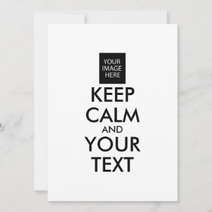 TOUT PERSONNALISÉ CONSERVEZ CALME ET VOTRE TEXTE