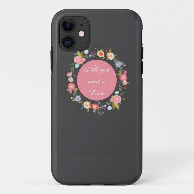 Tout que vous avez besoin est amour, et ce coque (Dos)