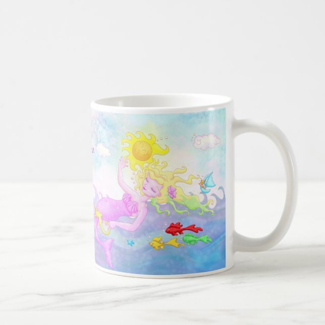 "Tout rose, je pense" la tasse de sirène (Droite)