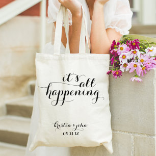 Tout se passe dans les Sacs fourre-tout de Mariage
