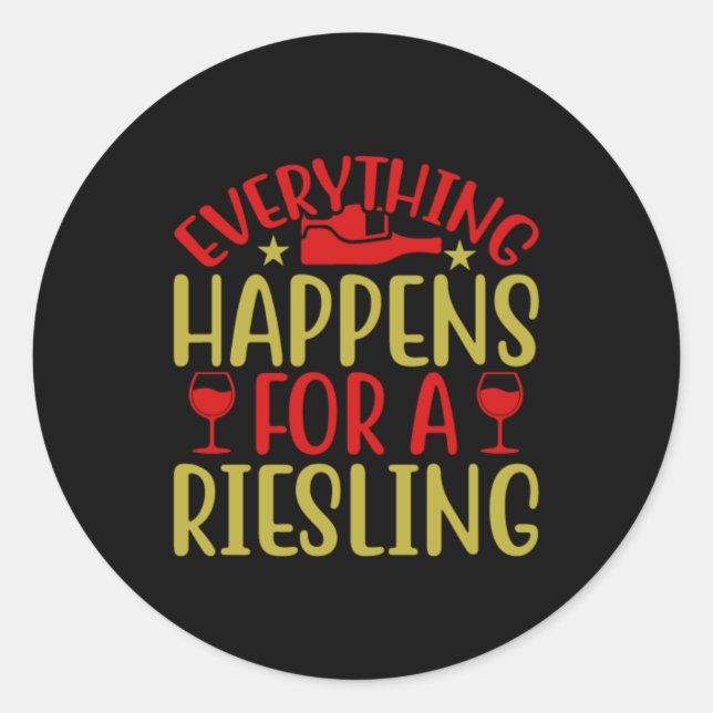 Tout Se Passe Pour Un Sticker À Riesling (Devant)