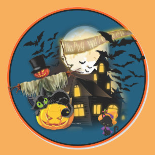 Tout Stickers Halloween Ensemble de 20 ronds