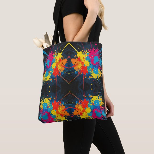 Tout sur imprimer Sac fourre-tout splatter femmes (De près)