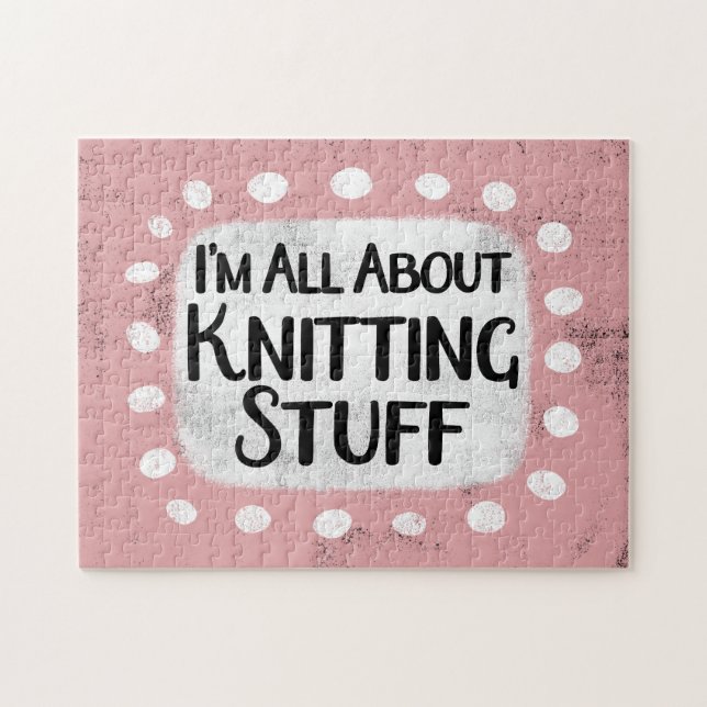 Tout sur le Tricot Stuff Jigsaw Puzzle (Horizontal)