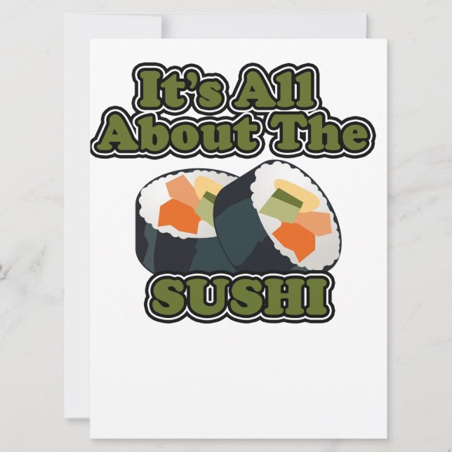 Tout sur l'humour de la nourriture de sushi (Devant)