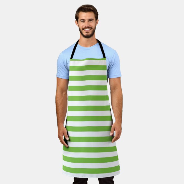 Tout sur l'impression Tablier vert et blanc (Porté)