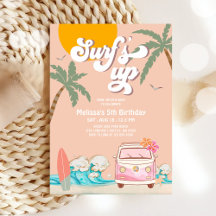 TOUT Surf AGE Up Invitation Surfing Anniversaire