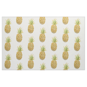 Tout tissu fait sur commande d'ananas d'aquarelle