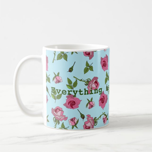 Tout va arriver Mug rose (Gauche)