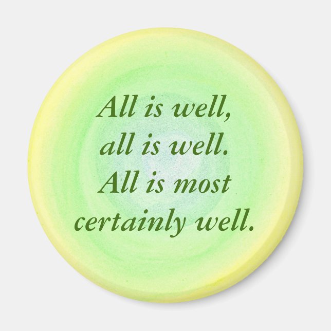 Tout va bien, affirmation magnets (Devant)