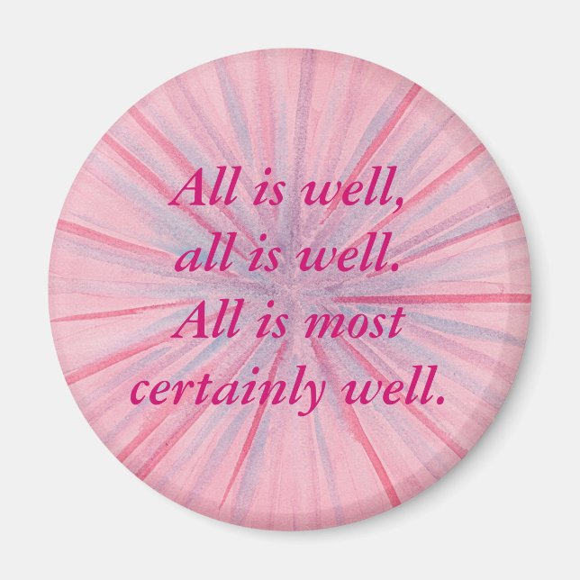 Tout va bien, affirmation magnets (Devant)