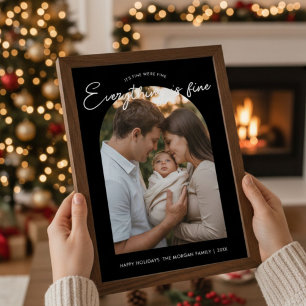 Tout Va Bien Carte De Vœux De Famille Mignonne