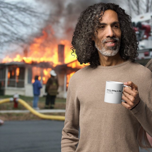 Tout va bien (haha non ce n'est pas le cas). Mug (Créateur téléchargé)