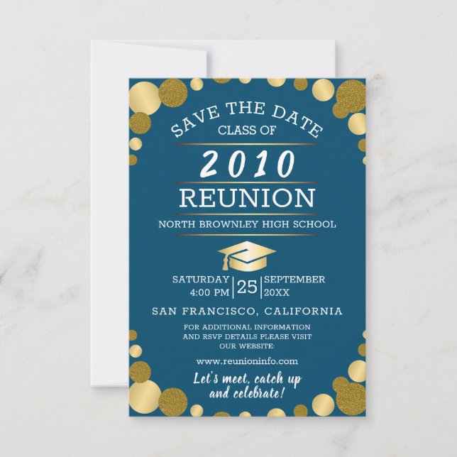 Toute année Classe Reunion Design Invitation (Devant)