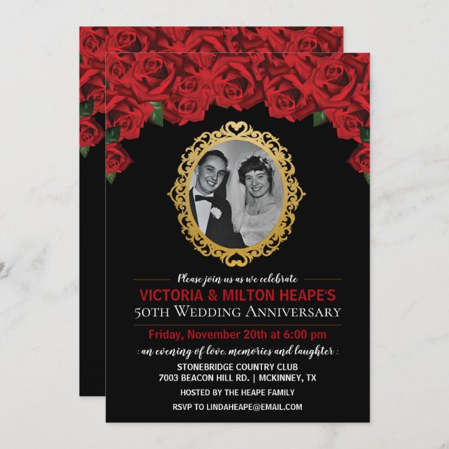 TOUTE ANNÉE - Invitation à l'anniversaire du Maria (Devant / Derrière)