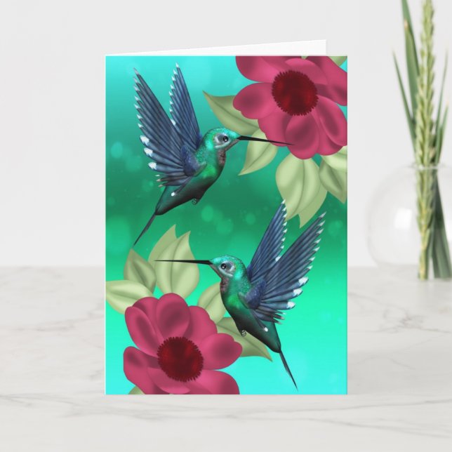 Toute carte de voeux d'oiseau de ronflement (Devant)