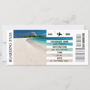 TOUTE carte d'embarquement de destination escapade