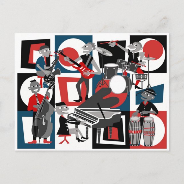 Toute cette carte postale Jazz (Devant)