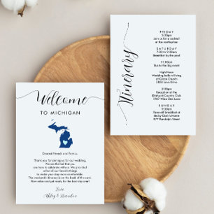 Toute couleur Michigan Mariage Bienvenue Itinérair