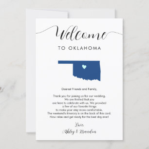 Toute couleur Oklahoma Mariage Bienvenue Itinérair