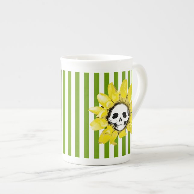 TOUTE COULEUR STRIPE Tasse de thé au tournesol crâ (Devant droit)