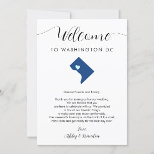 Toute couleur Washington DC Mariage Bienvenue Itin