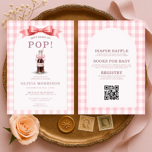 Toute en Un Elle est Prête à Naître Invitation Ros
