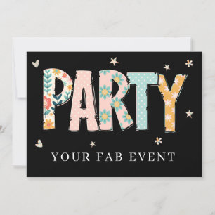 * Toute INVITATION DIY FÊTE NEON Couleurs Événeme