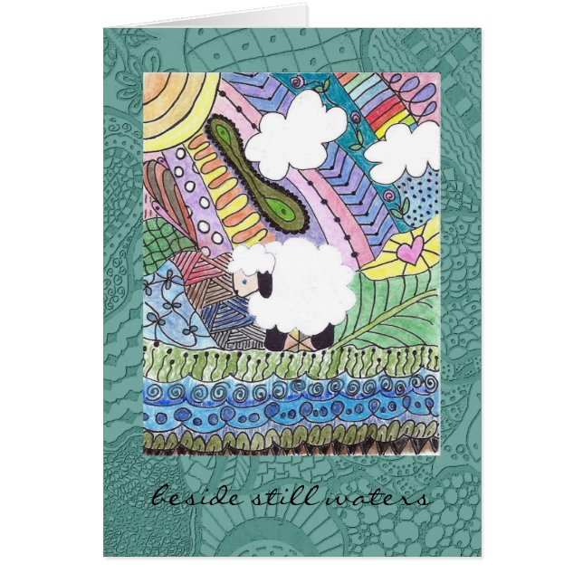 Toute la carte d'occasion avec des moutons (Devant)