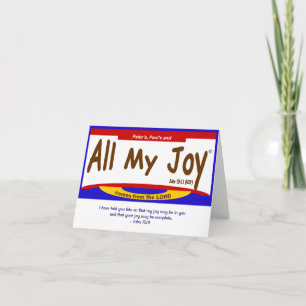 Toute la carte My Joy Lord Note Card, enveloppe in