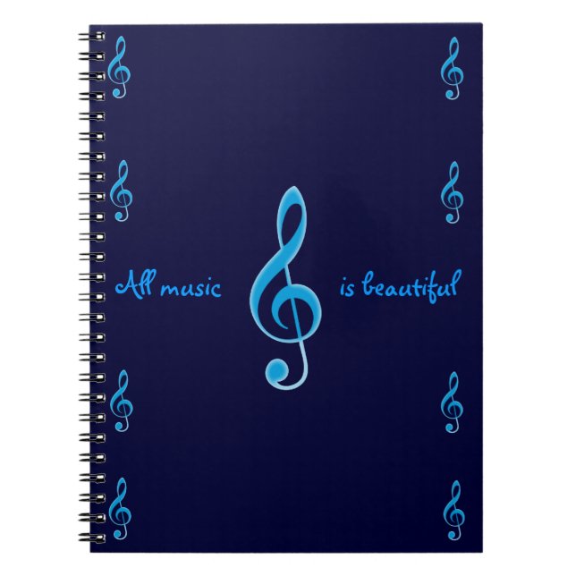 Toute la musique est beau carnet (Devant)