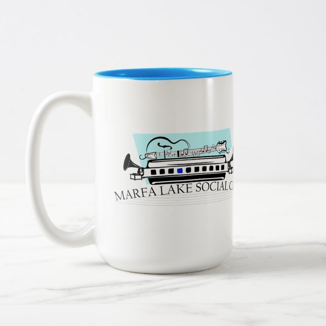 Toute la nouvelle Marfa Lake Social Club Café Mug (Gauche)