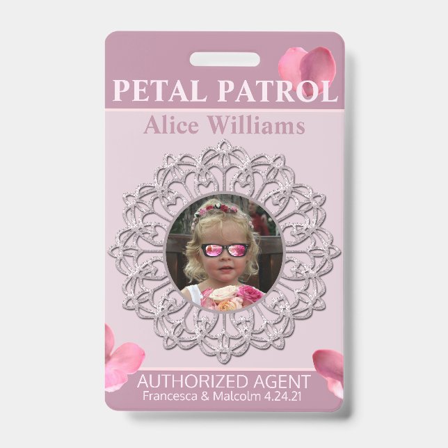Toute la saison Pink Petal Patrol Flower Badge (Avant)