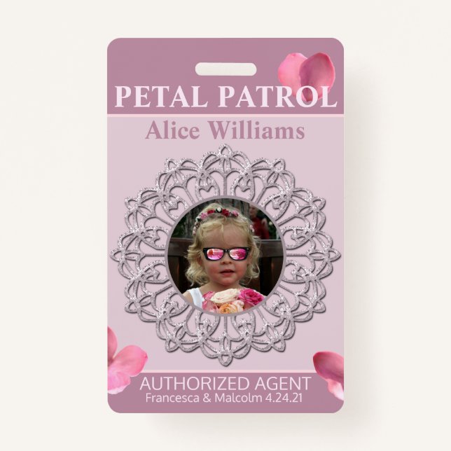 Toute la saison Pink Petal Patrol Flower Badge (Devant)