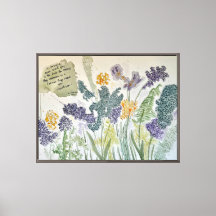 Toute la toile d'art aquarelle des graines enterré