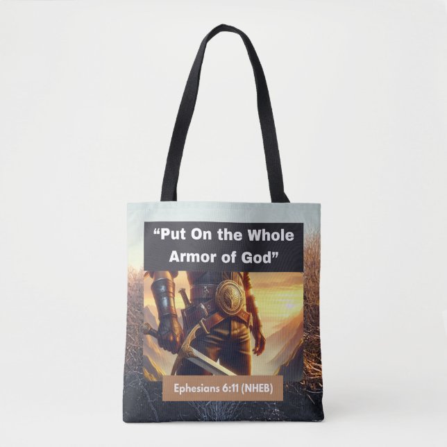 Toute l'armure de Dieu Collection - Sac fourre-tou (Devant)