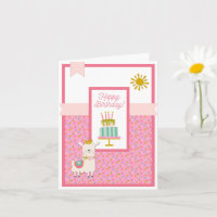 Toute Llama amusant Bonne carte d'anniversaire