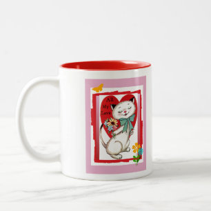 Toute ma tasse de chat de Valentine d'amour