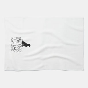 "Toute Nourriture Doit Aller Au Labo" Serviette De