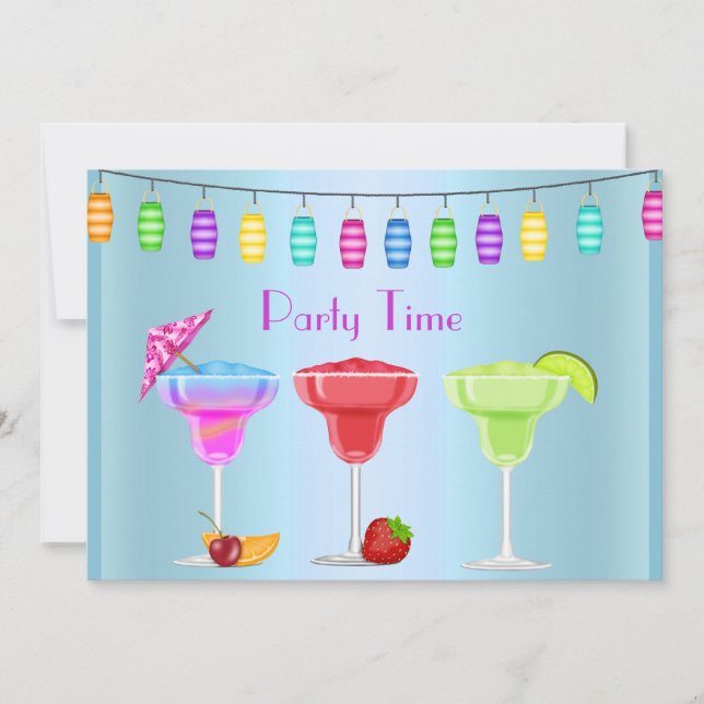TOUTE OCCASION BEACH COCKTAIL INVITATION FÊTE (Devant)