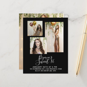 Toute photo de fête moderne minimale de 16 ans de 