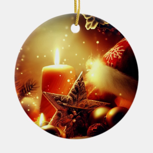 Toutes les choses décoration de bougie de Noël (Devant)