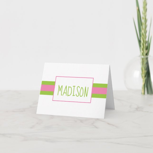 Toutes les couleurs Ruban Grille Cartes de notes p (Devant)