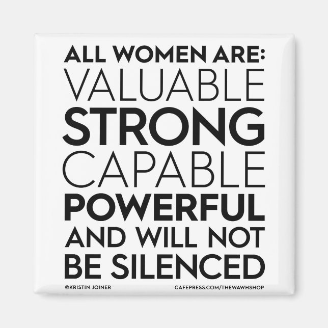 Toutes les femmes sont des aimants Carrés (Devant)