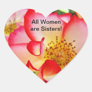 Toutes les femmes sont sœurs ! Autocollants Fleurs