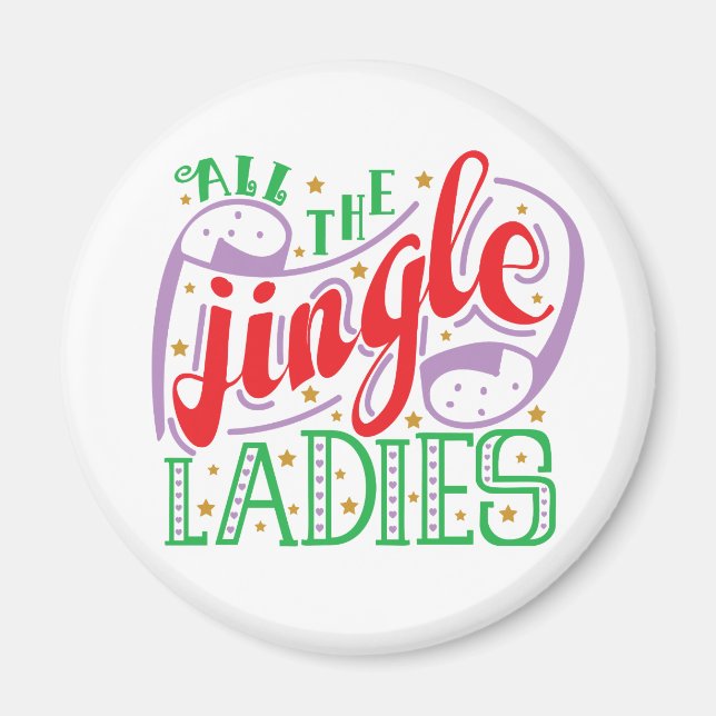 Toutes les filles Jingle Noël | Magnet (Devant)
